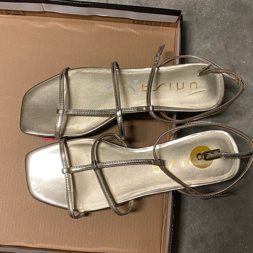 Unisa Gold Sandals